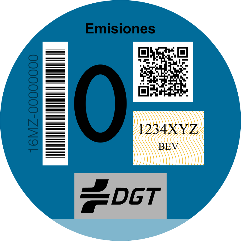 Distintivo ambiental DGT 0 emisiones